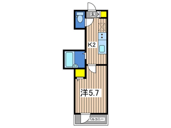 MELDIA保土ヶ谷Ⅱの物件間取画像